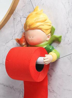 IQV卫生间纸巾盒厕架所可爱卡通卷架纸筒挂创厕纸置物意抽纸盒免