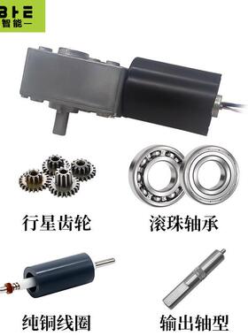 轮5840-36RXP5无刷直流减速机调速电大扭矩低速马达12v204蜗蜗杆