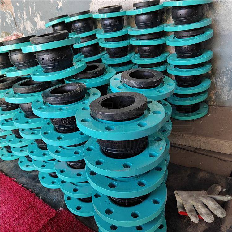 标DN400单球体软偿连接KX国T可曲BXO挠法兰式弹性减震接头型补器