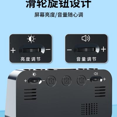 闹钟学生女起床男F9695TT9大声电子时儿钟童孩智能充电款闹铃