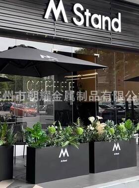 户网外不锈钢23813花花箱组合格售铁楼部广场外摆花盆室内种植箱