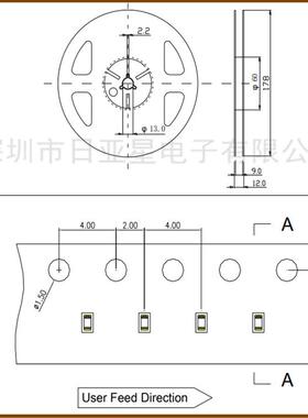 02红色蓝色翠绿8YQC机械键盘指示6灯352超8反贴背光灯led灯珠亮