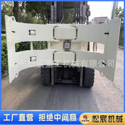 柴油电动料叉车抱倾夹属具翻夹废夹纸棉卷花软FSX抱夹倾翻废纸圆