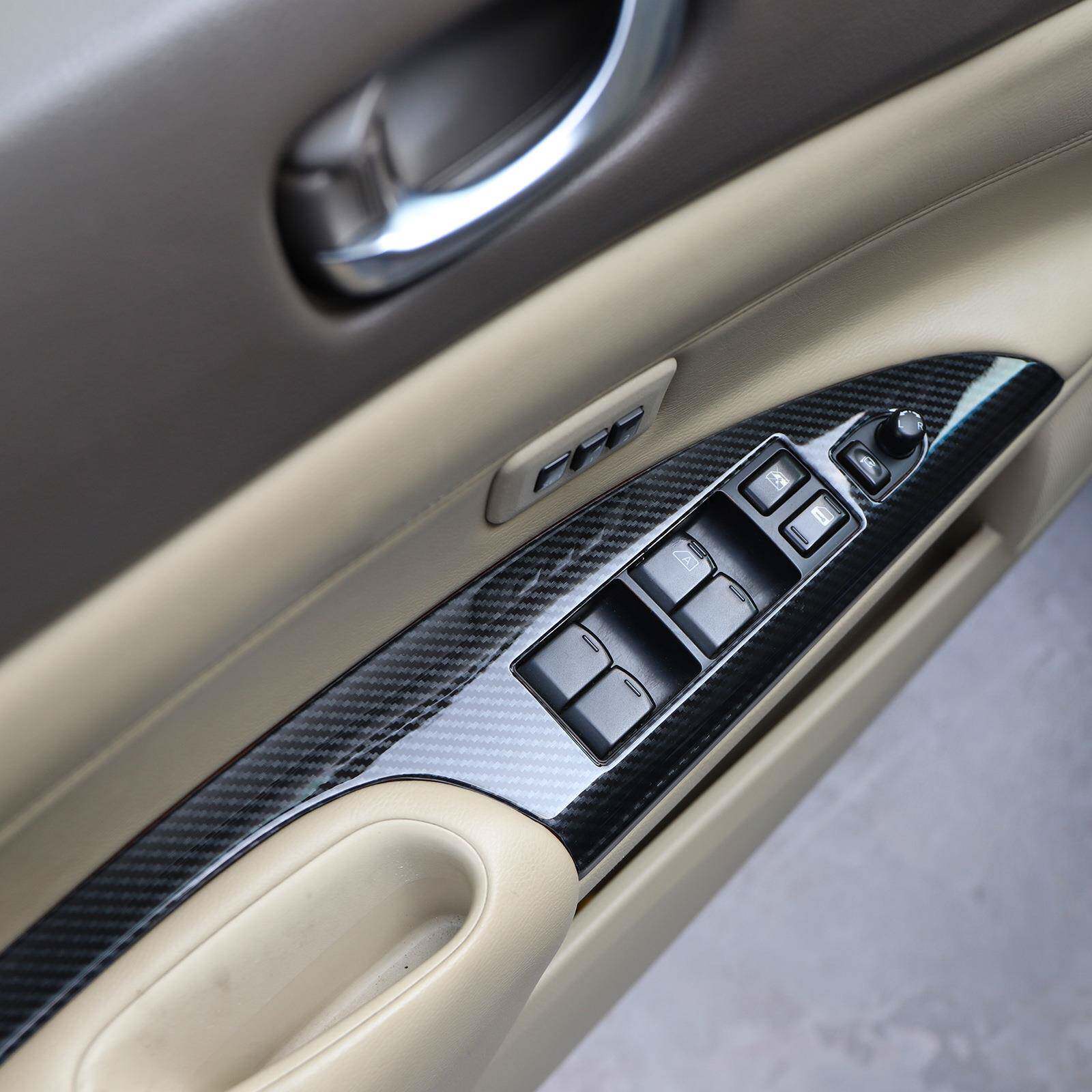 厂家08-2款天籁款汽前台档位1方向盘纤维内碳饰装饰MJA车贴片