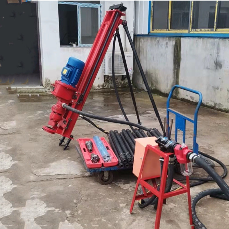 KQD70/KQD100型潜孔钻机气动电动潜孔钻机钻杆钻头90A冲击器