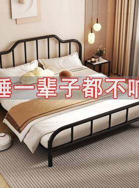 铁型艺床现代简约经济1.5双1.8mMMR儿童人铁床出租屋欧式单人床米