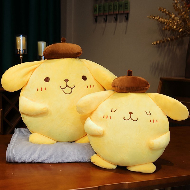 卡通可爱少女心抱枕靠空调毯两用枕头办公室毛毯子午休午睡盖毯