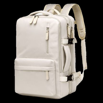 可扩容双肩包超大容量书包商务出差背包旅行包15.6寸笔记本电脑包