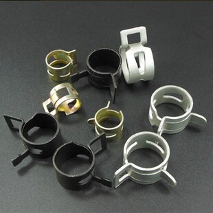 箍卡扣喉箍锰钢小抱箍锁定弹簧钢卡抱箍汽车油管T卡箍卡环管夹抱