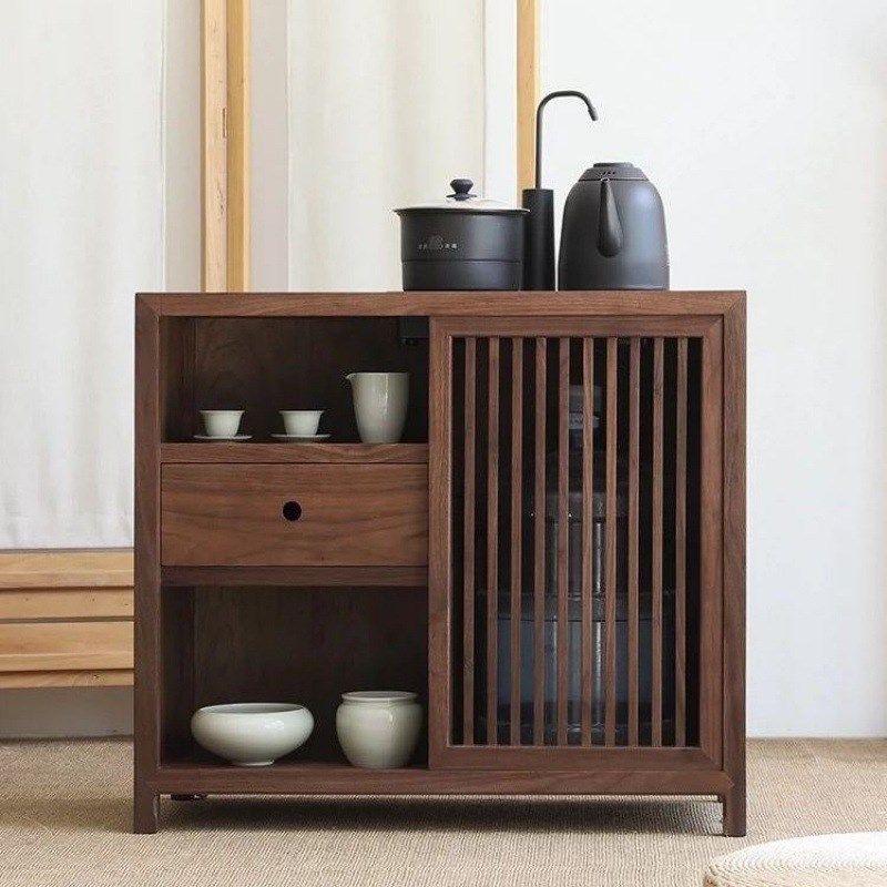 新中式可移动烧水壶一体茶水柜办公室茶桌边柜一体沙发边几储茶柜,住宅家具,家用茶台/茶桌,淘宝优惠券,粉丝福利购,淘宝优惠卷