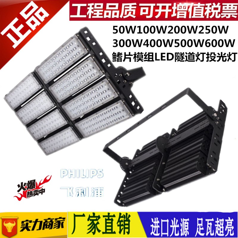LED隧道灯300W模组户外灯防水投光灯600W泛光灯500W投射灯400W50W