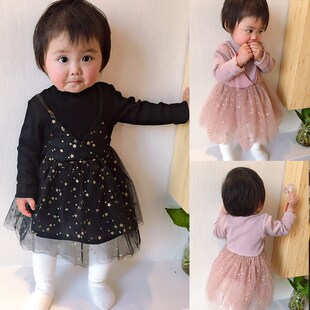 3岁婴2幼儿春秋季 裙子洋气公主裙 宝宝公主裙女童连衣裙2022新款