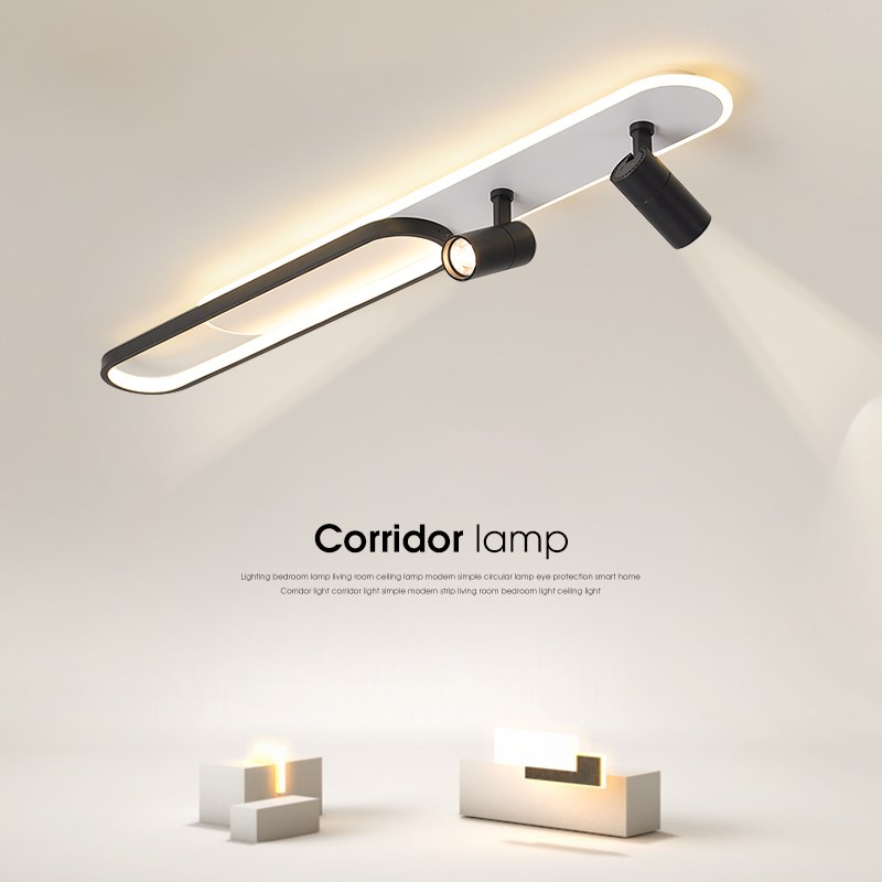 新款长条过道灯简约现代led吸顶灯轻奢衣帽间射灯走廊玄关阳台灯