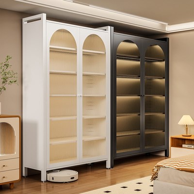 钢制收纳柜大容量客厅杂物鞋柜衣柜靠墙一体置物架卧室阳台储物柜