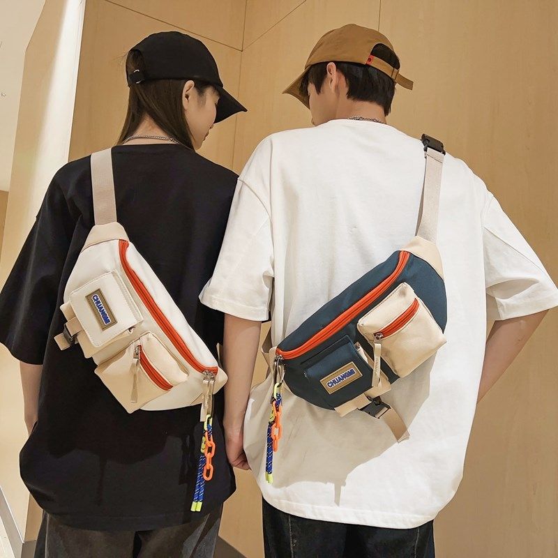 胸包男生休闲运动斜挎包男士2024新款时尚街头潮流青年潮牌单肩包,箱包皮具/热销女包/男包,胸包,淘宝优惠券,粉丝福利购,淘宝优惠卷