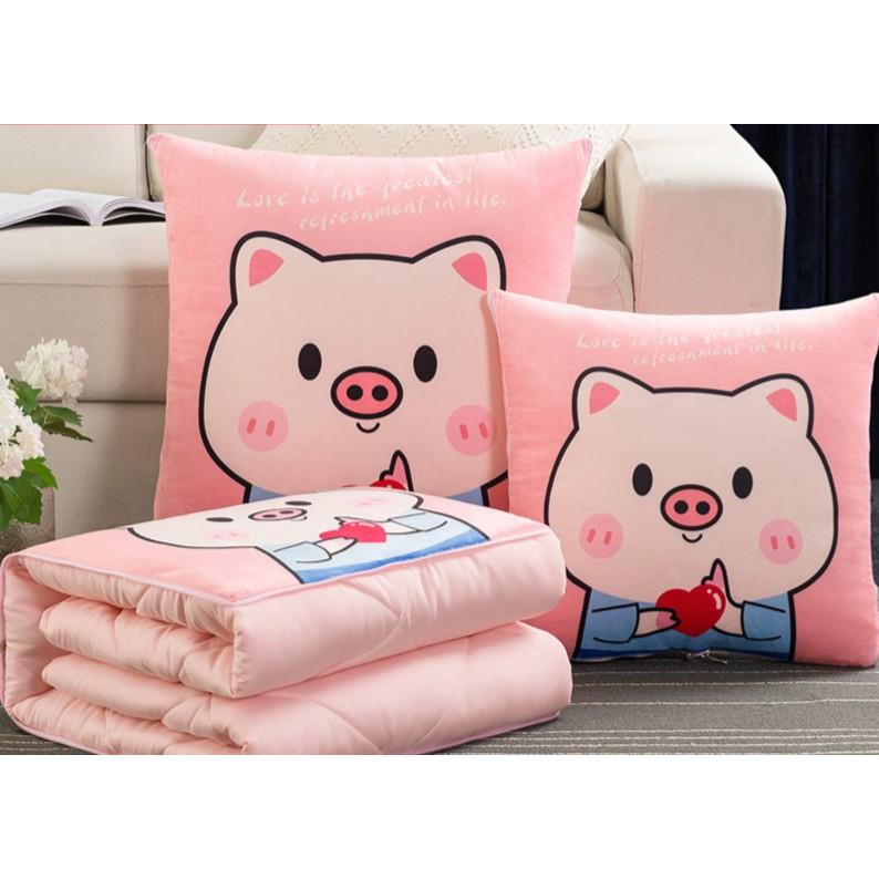 车内装饰汽车抱枕车用后排睡觉专用夏季被子两用夏凉被可爱靠垫