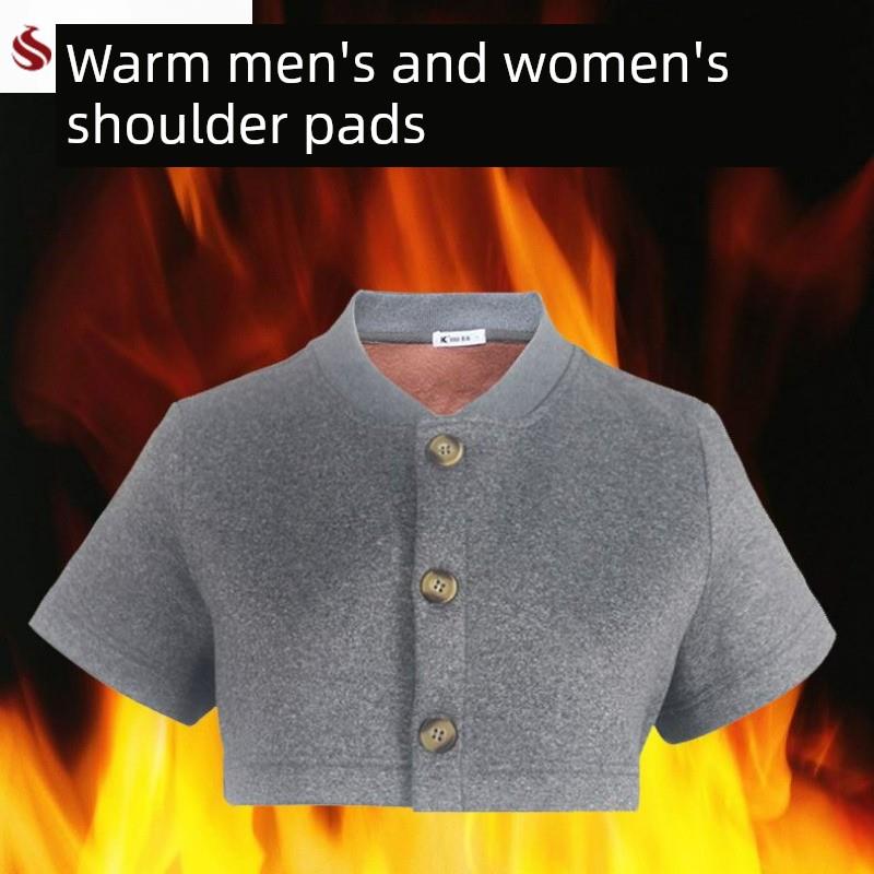 护肩羊毛衬里加厚保暖背心中老年男女护颈冬寒睡暖保温保暖背心