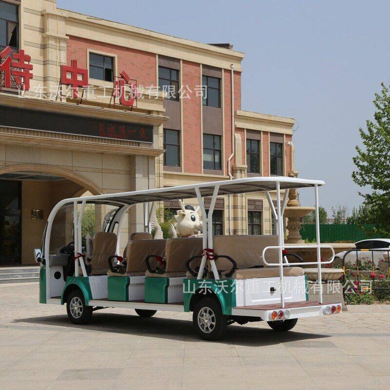 厂区景区浏览车四轮旅游小巴士校园酒店接待电动敞篷观光车