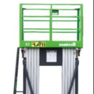 【贝曼推荐】移动双桅柱式高空升降机导轨式铝合金移动作业平台