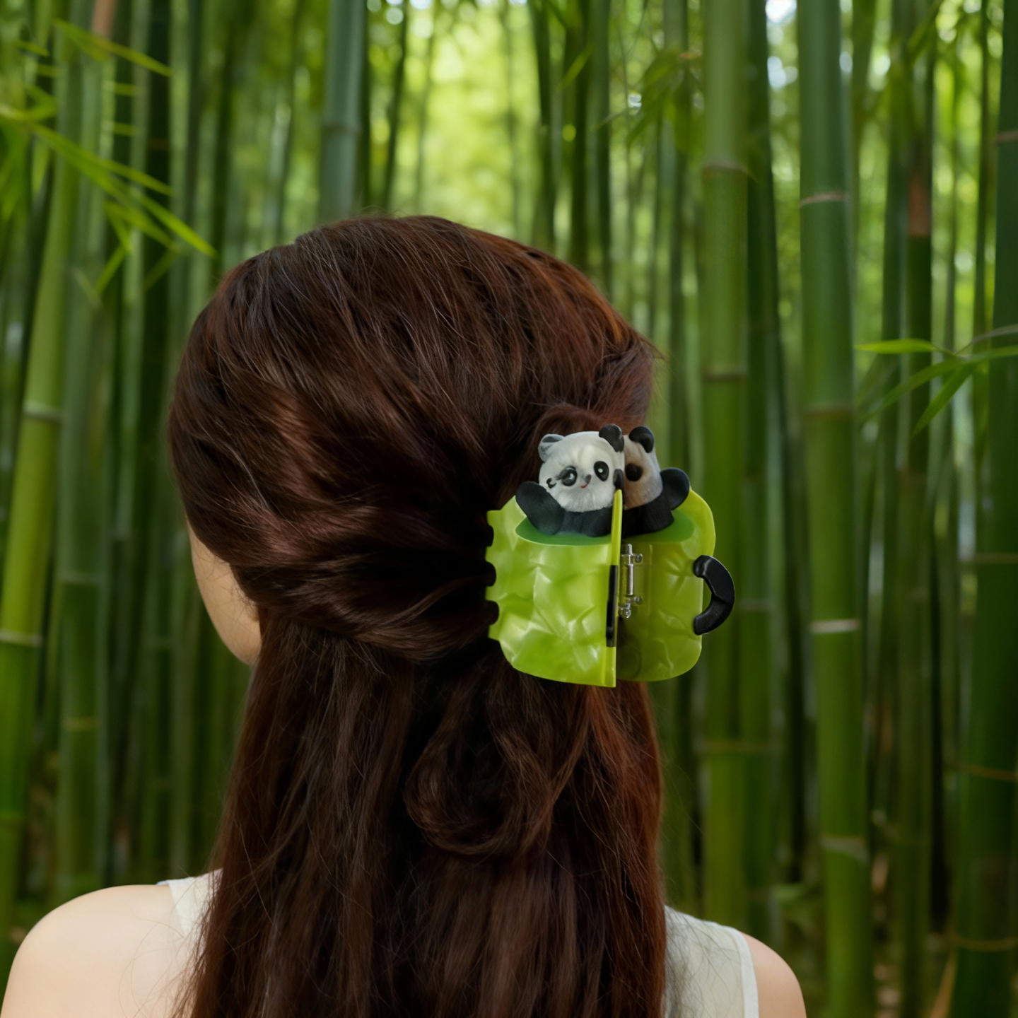 URRYKID原创设计醋酸熊猫抓夹