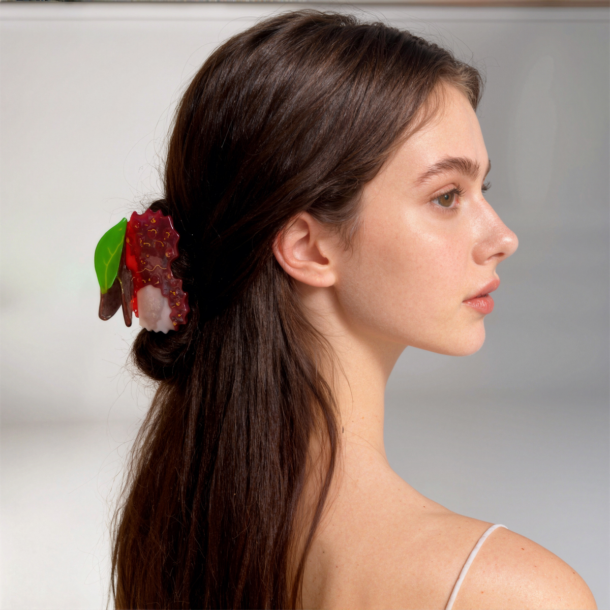 荔枝抓夹醋酸小众拼接发抓