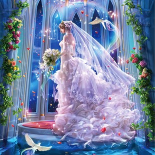 平涂拼图10000成年拼图5000片D超大超难减压复杂高难度儿童益智玩