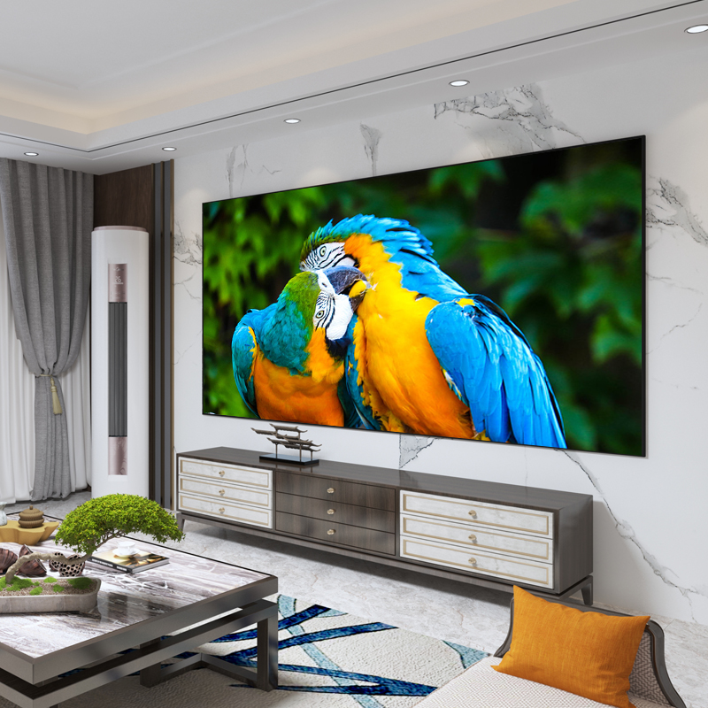 雄爵新品白晶投影幕布家用画框幕布100寸120x寸挂墙投影幕布电影