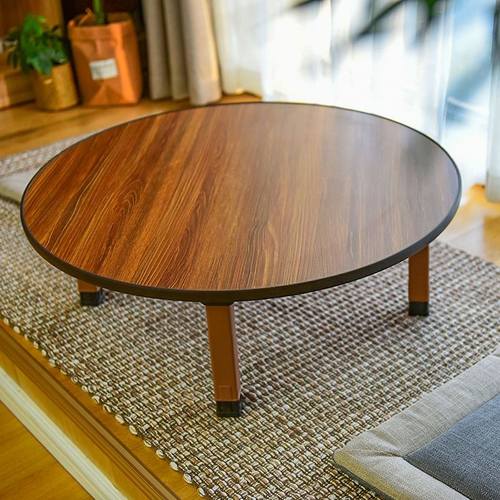 韩式圆形折叠小桌子懒人床上用学习桌榻榻米飘窗矮桌炕桌