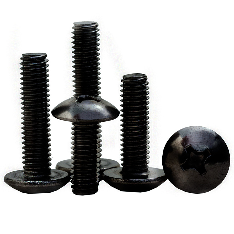 蘑菇圆头螺栓伞头机螺钉304黑色不锈钢十字大扁头螺丝M3M4M5M6