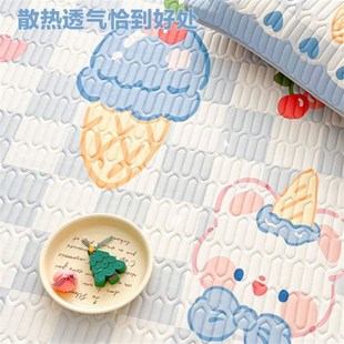 厂家隔尿垫乳胶凉席小孩夏天新款塑B胶婴儿可用地垫凉凉床硅胶202