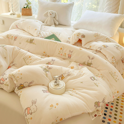 匀发A类宝宝大豆纤维棉被up子婴儿童春秋被芯冬被加厚保暖被褥四