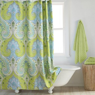 2024年新款欧式复古涤纶布加厚防水防霉浴帘浴室浴间隔断帘送挂钩