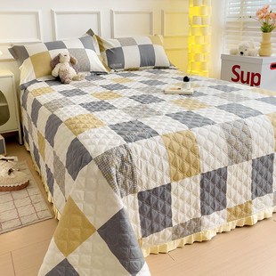 纯棉床盖单件2024新款四季通用全棉F加厚榻榻米床铺盖床单人三件