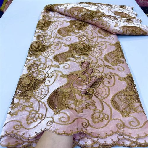 非洲绒布激光刺绣蕾丝花边绣花布料礼服时装连衣裙绣花面料