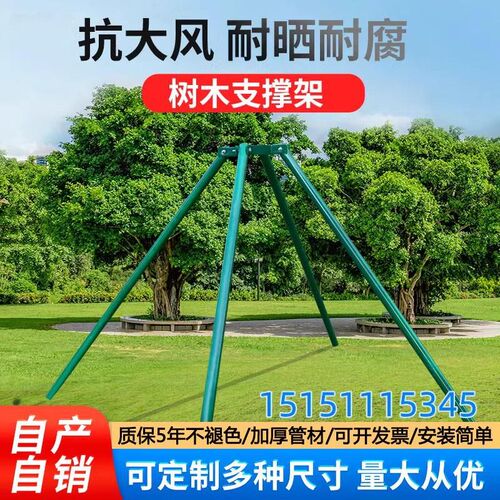 镀锌钢管树木e支撑架园艺固定器园林防风大树支撑杆绿化木支架树