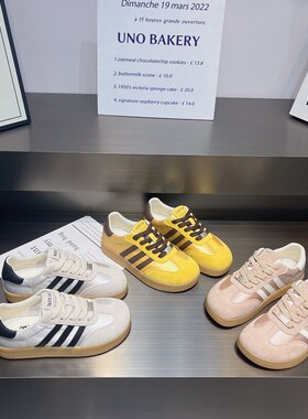 小白鞋女真皮拼色软底德训鞋2w025新款韩版百搭防滑平底休闲板鞋