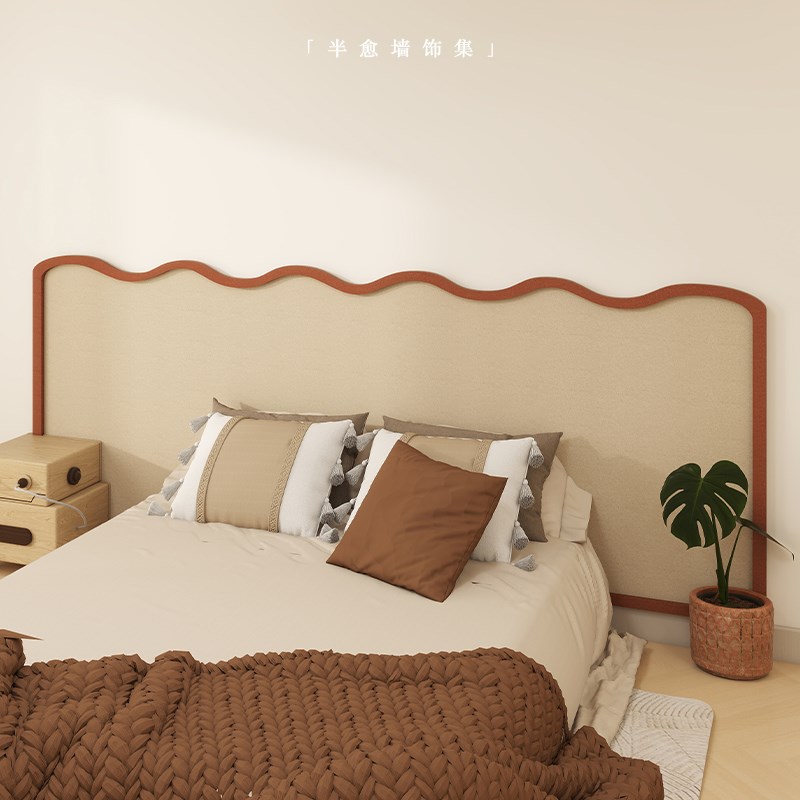 榻榻米软包墙围复古高级感羊毛毡墙贴个性创意照片墙美化装饰神器