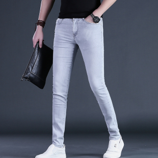 男士 24上新潮流修身 子百搭男裤 男装 休闲长裤 牛仔裤 男式 春款 小脚裤