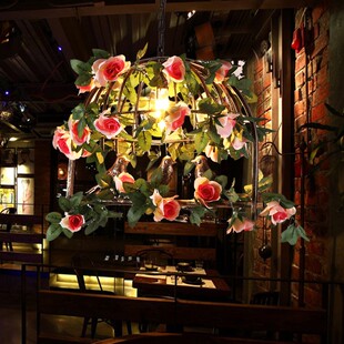 音乐餐厅吊灯咖啡厅吊灯酒吧清吧鸟笼火锅店烧烤吧植物装饰吊灯
