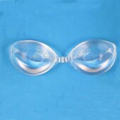 透明硅胶胸贴女婚纱用小胸聚拢显大无肩带隐形文胸内衣.防凸防下