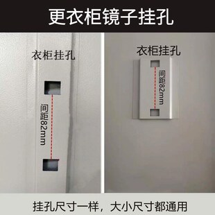 铁皮员工更衣柜小镜子内置柜子z玻璃大号内务柜宿舍储物柜挂梳妆