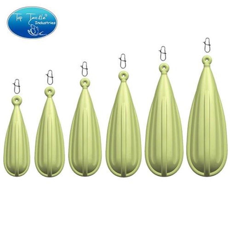 创峰夜光路亚抛投器5g7g10g12g15g20g橙色环保PVC练习饵助抛器