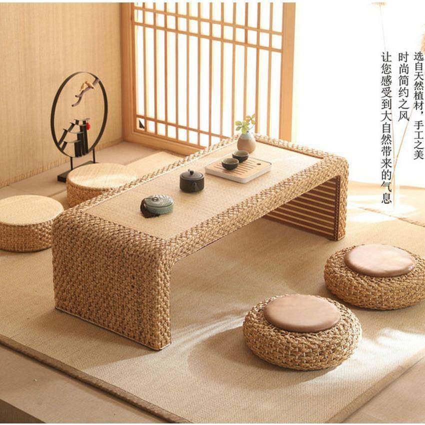 藤编阳台桌椅长方形复古榻榻米茶几小桌子实木客厅休闲茶桌简约型,自行车/骑行装备/零配件,更多零件/配件,淘宝优惠券,粉丝福利购,淘宝优惠卷