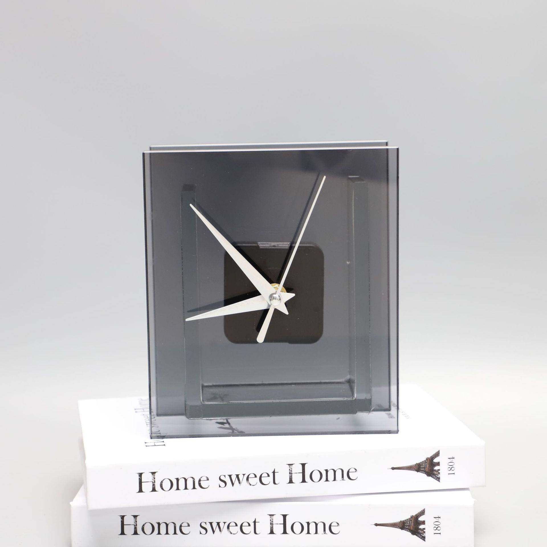 现代简约水晶烟灰时钟座钟摆件客厅茶几电视柜样板间家居软装饰品,畜牧/养殖物资,畜牧/养殖器械,淘宝优惠券,粉丝福利购,淘宝优惠卷