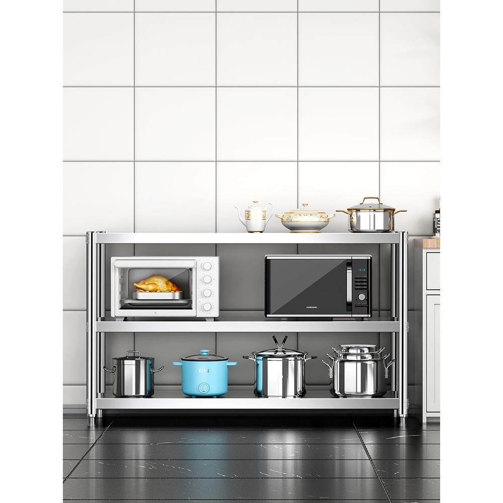 xyt三层不绣钢锈置物架桌旁落地备餐台橱柜厨房柜子储物柜不锈钢,自行车/骑行装备/零配件,更多零件/配件,淘宝优惠券,粉丝福利购,淘宝优惠卷