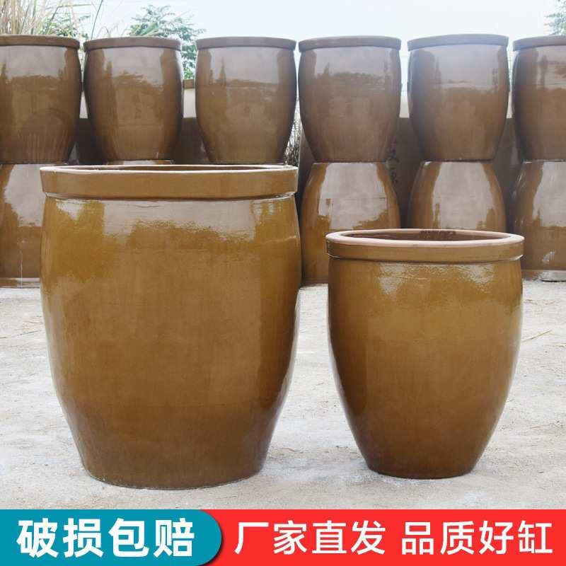 水缸老式陶瓷家用储水用大缸特大号农村腌菜缸粗土缸米缸积酸菜的