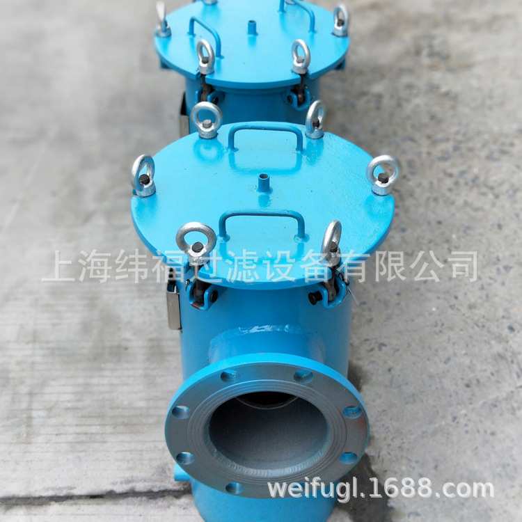 毛发收集器 高低 304/316不锈钢提篮式除污器快开式蓝篮式过滤器