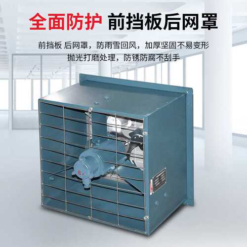 方形壁式轴流风机 DFBZ-I-6.3 12000m3/h 118pa 0.75kw 960r/min