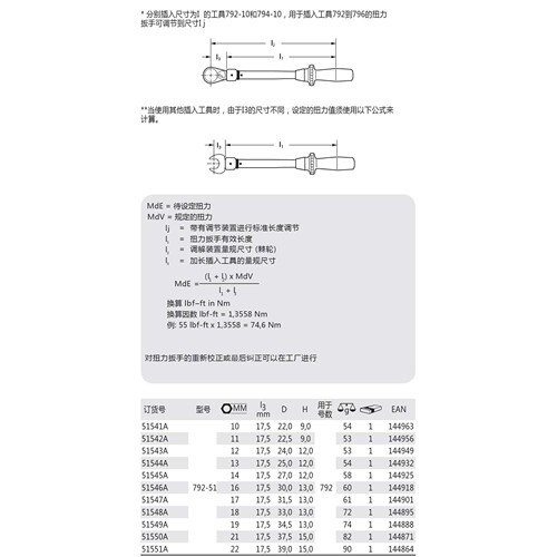 德国Heyco 51541A/2/3/4/5/6/7/8/9/51550A/51 开口梅花扳手头