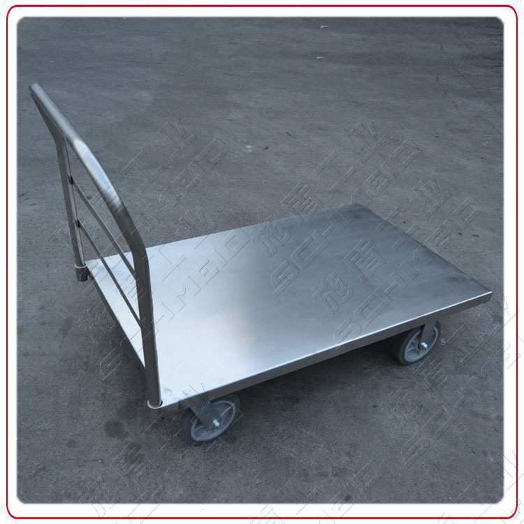 Schmeid/施盾插拔扶手不锈钢平板小推车610*915 540Kg不锈钢小车